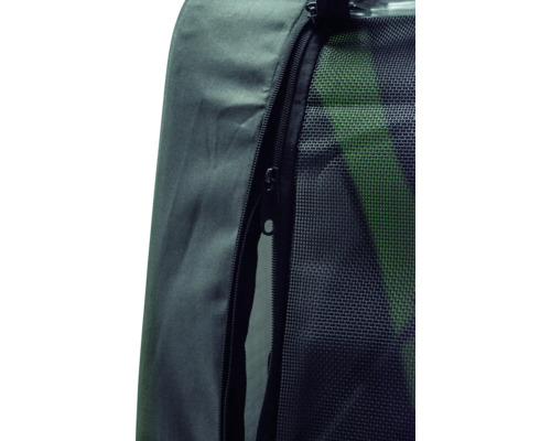 Karlie GO XL fietskar, ca. 144 x 74 x 84 cm, cabine ca. 90 x 56 x 63 cm, voor honden tot 45 kg, grijs/groen