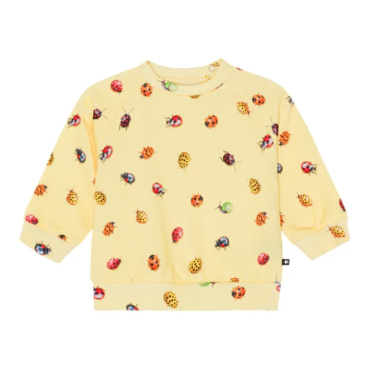 Molo Sweat Disc Coccinelle Coton Bio | Jaune