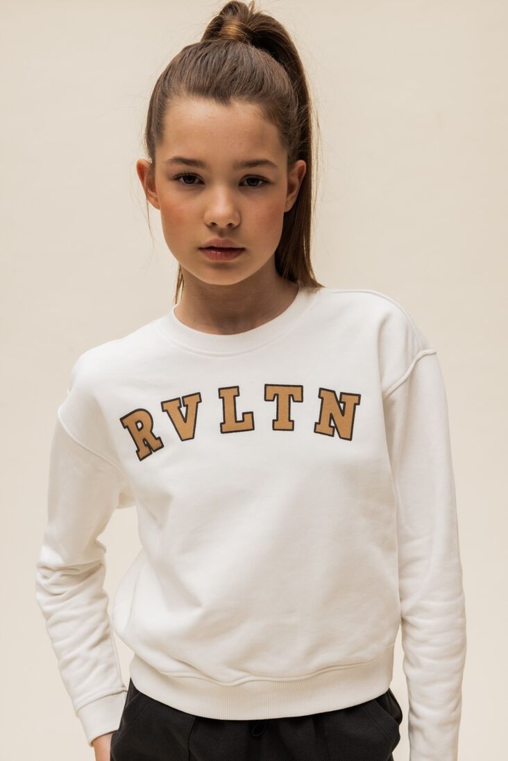 LOOXS 10sixteen witte looxs 10sixteen sweater 2401-5318
