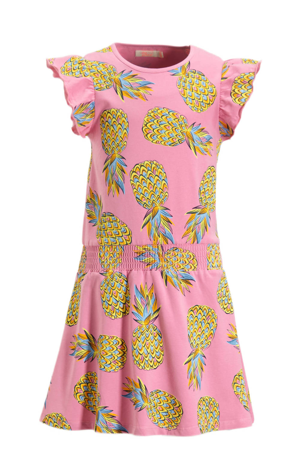 Orange Stars jurk Phyllis met all over print roze