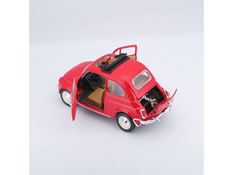 BBurago Fiat 500 L 1968 Rot 1:24 Sammlermodell im Massstab 1:24