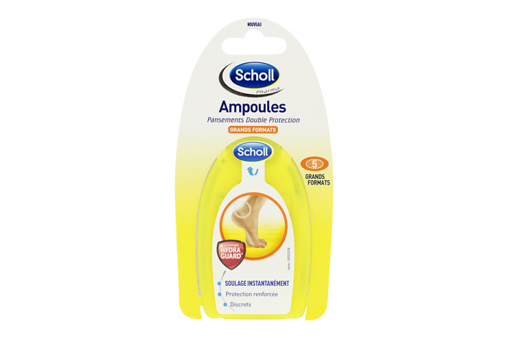 5 pansements ampoules grand modèle