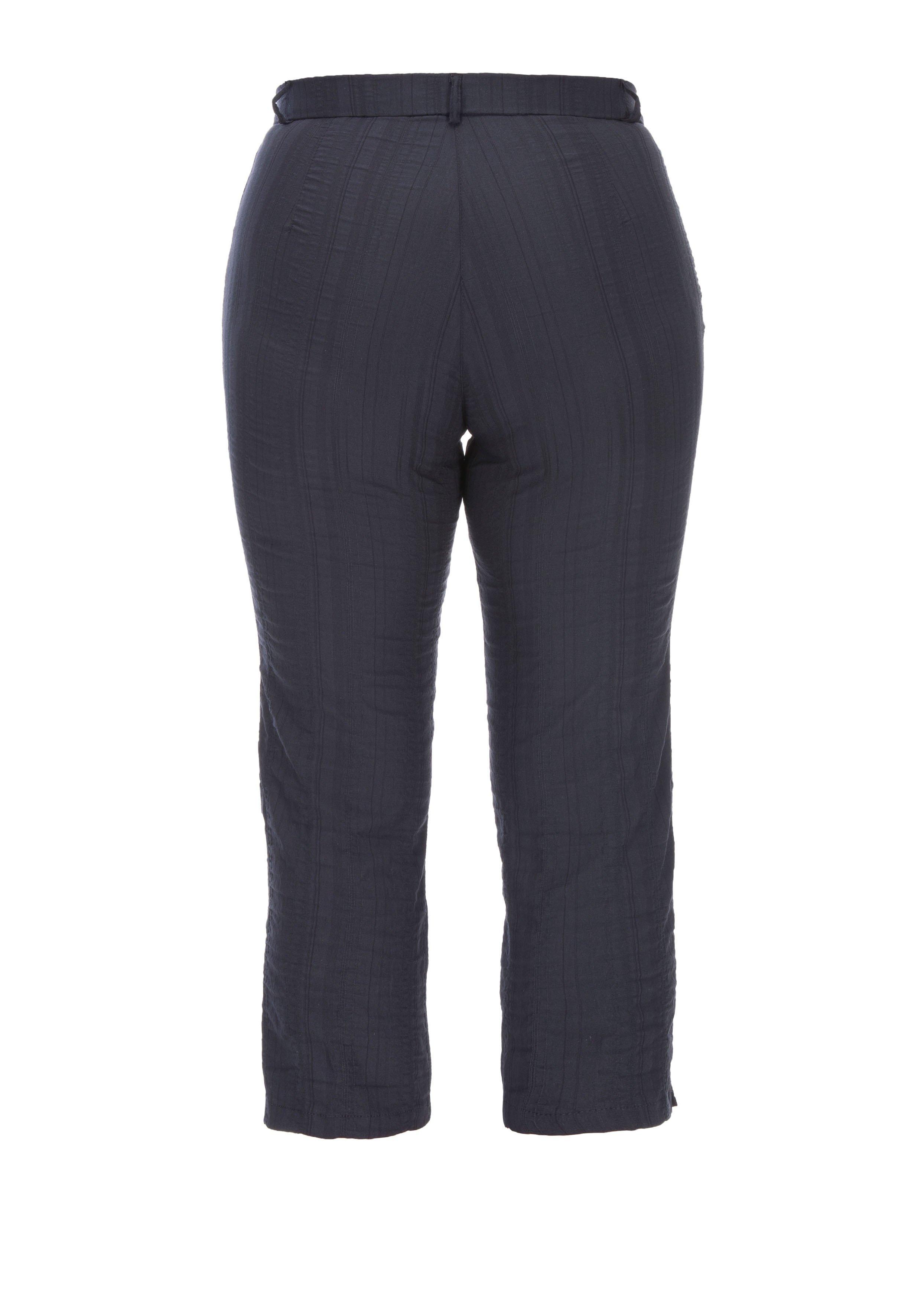 Gerade 7/8-Hose mit Komfortbund, bügelfreie Qualität