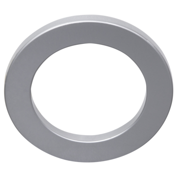 StoreMax handgreep rond metaal zilver 2 stuks