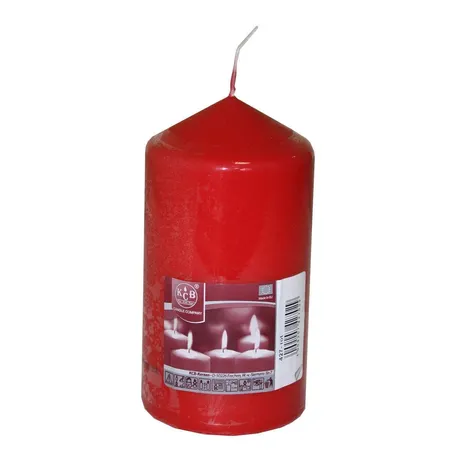 Idena Stumpenkerze, ca. 70 x 130mm rot