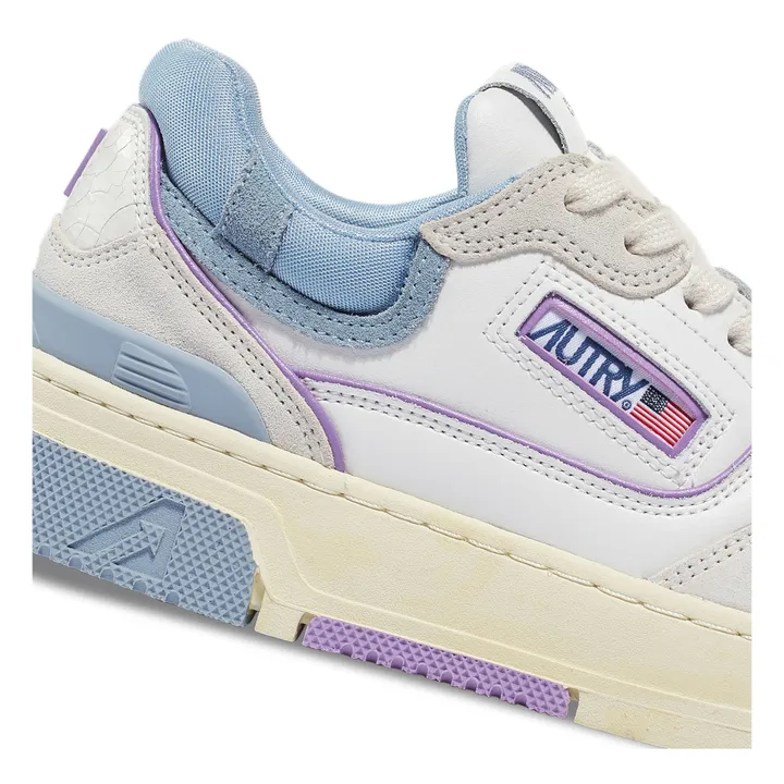 Autry Baskets CLC Low Cuir Bicolore | Bleu Clair