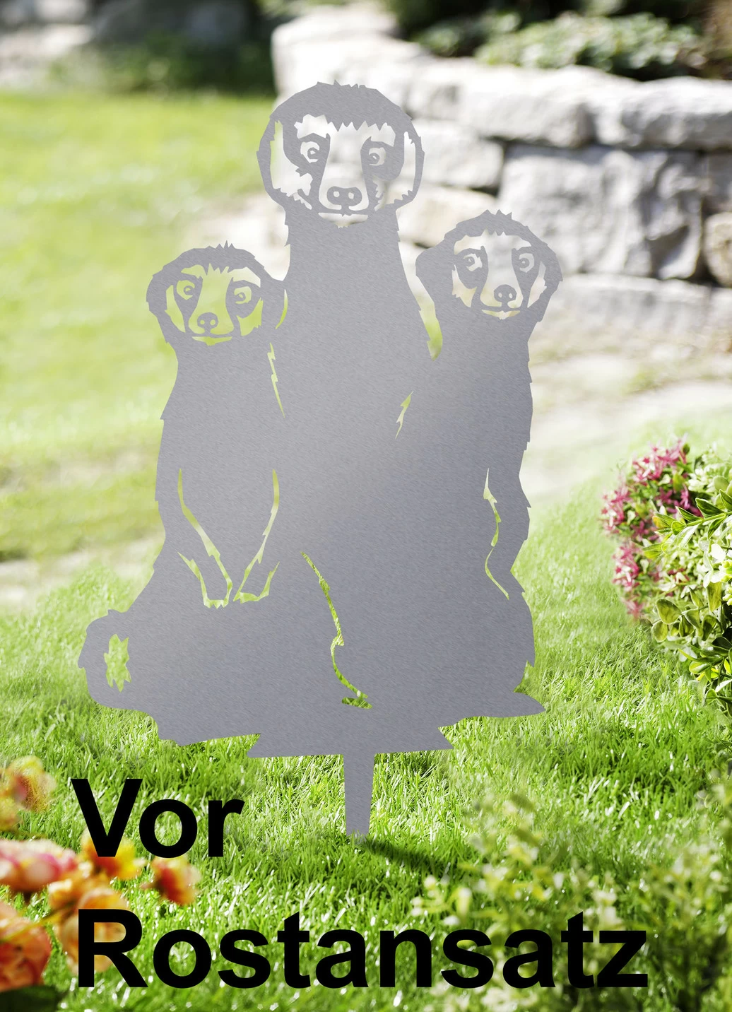 Erdmännchen-Trio aus Spezialstahl