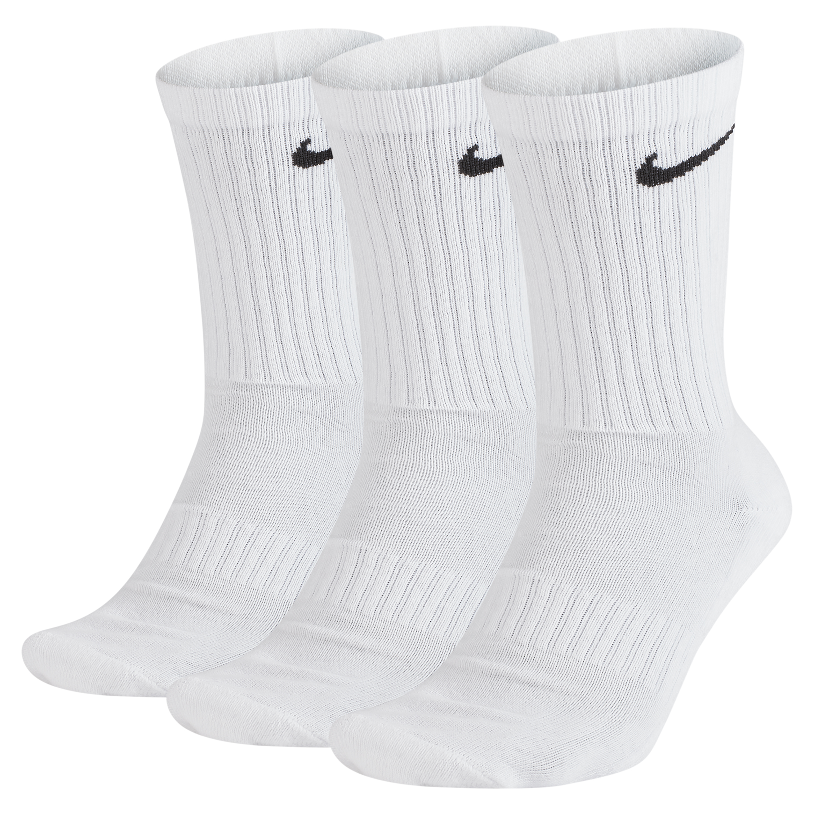 Everyday Cushion Crew Socks 3-Par 100/White/Black