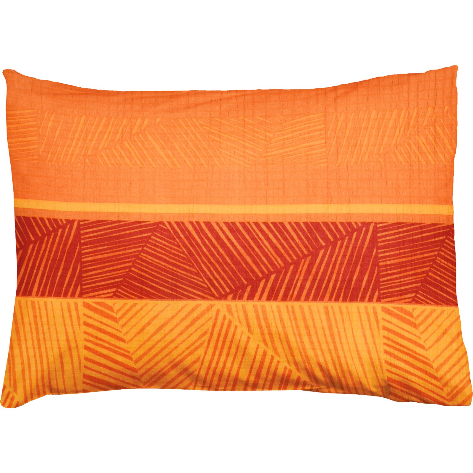 Bettwäsche Seersucker Muster orange 160x210 65x100 Bettanzug Nord