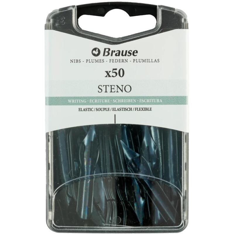 Boîte 50 plumes Sténo