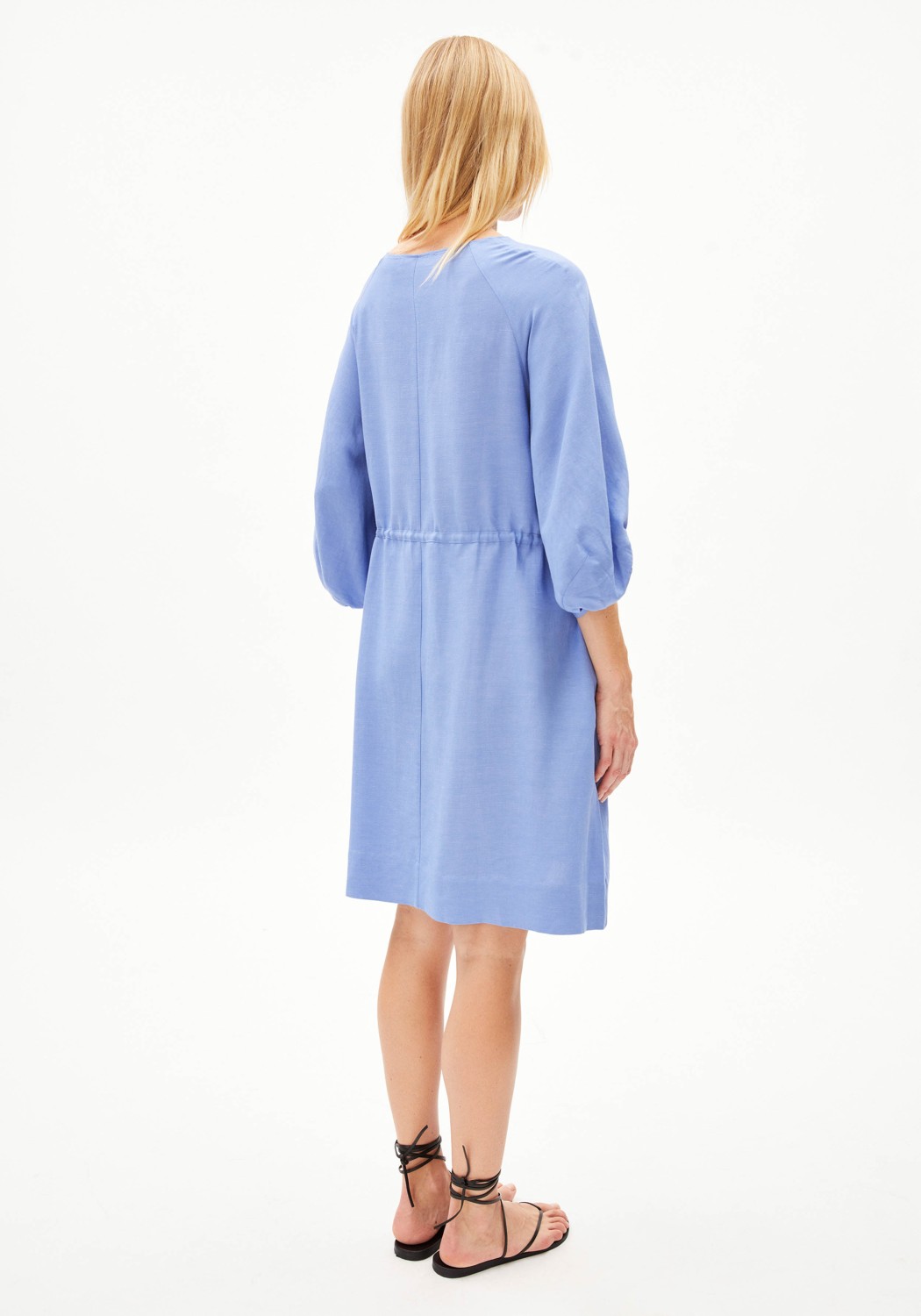 Armedangels Webkleid Atessaa Lino Blue Bloom