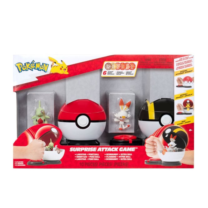 Pokémon - Surprise  Attack Game - Larvitar und Hopplo