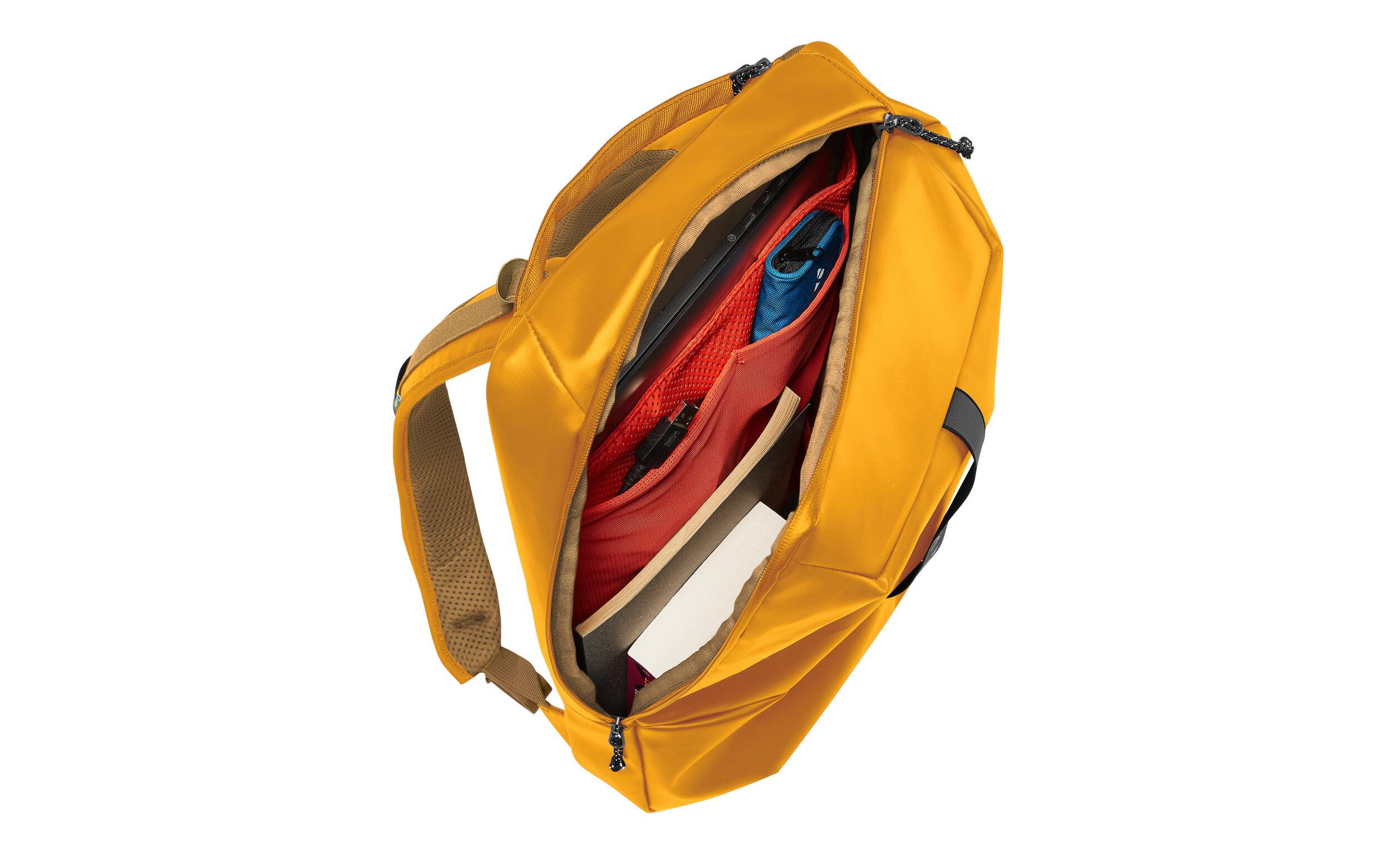 Mineo Backpack 17 GelbTagesrucksack mit Laptopfach und Lichtleiste