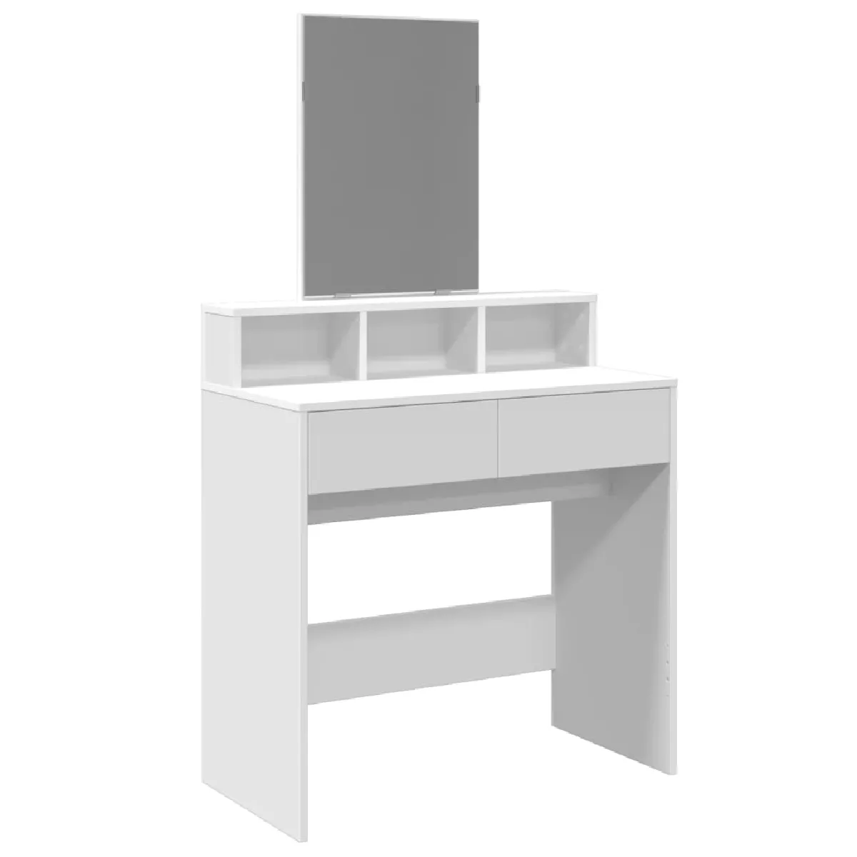 vidaXL Coiffeuse avec miroir - 80x41x144,5 cm
