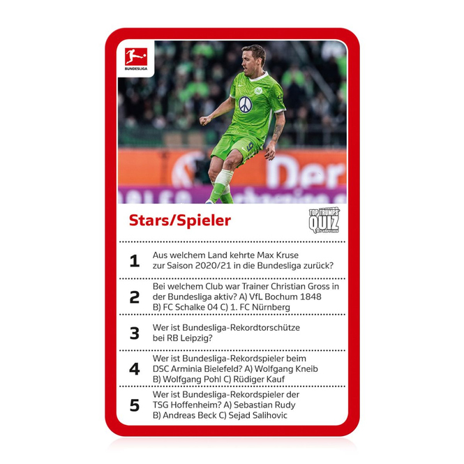 Top Trumps® - Bundesliga - Quiz mit Köpfchen - 500 Fragen