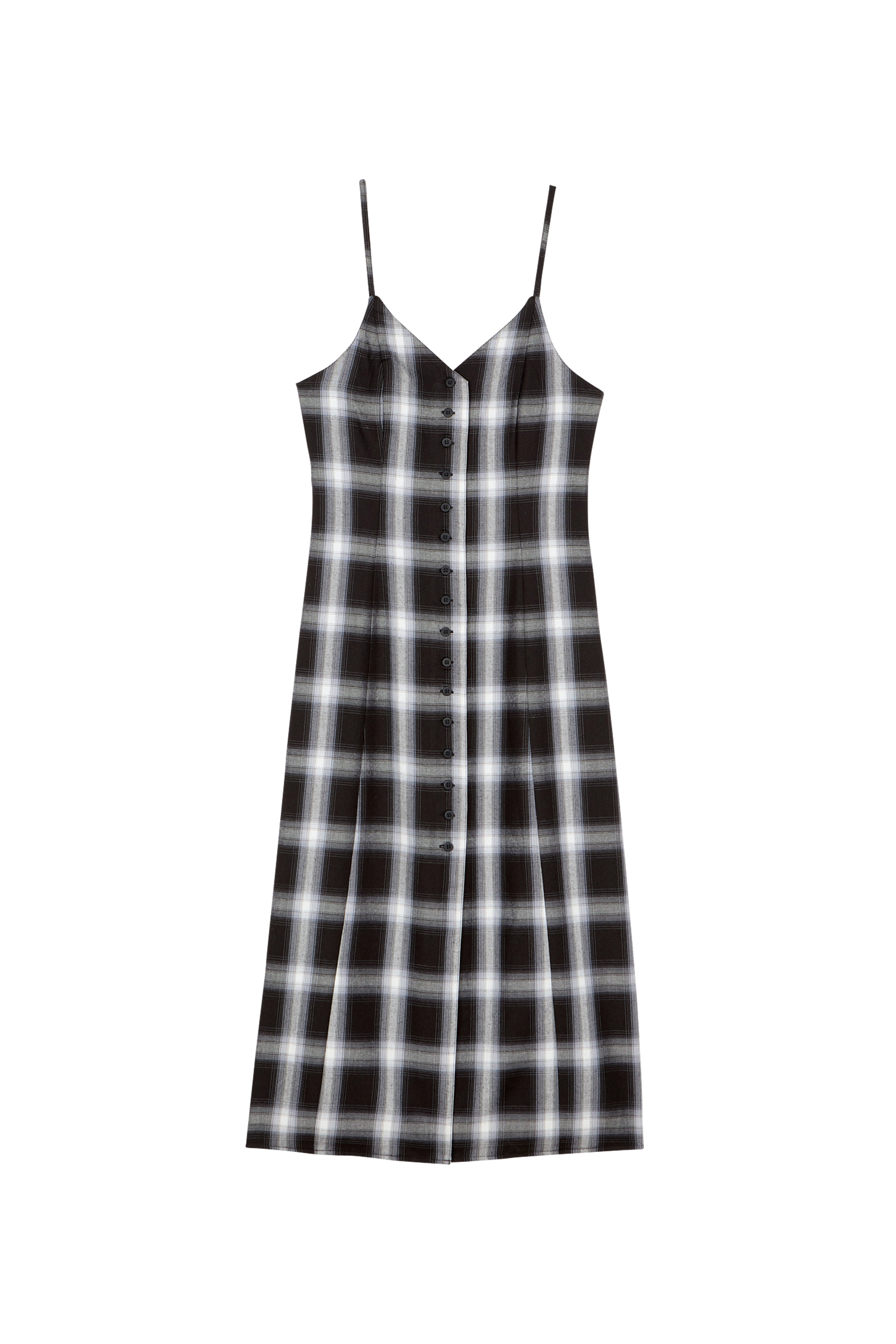 WASTED Robe  SHADOW PLAID Noir