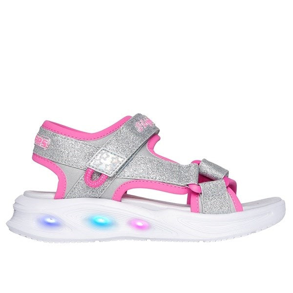 Køb Skechers Sola Glow Sandal Silver Hot Pink