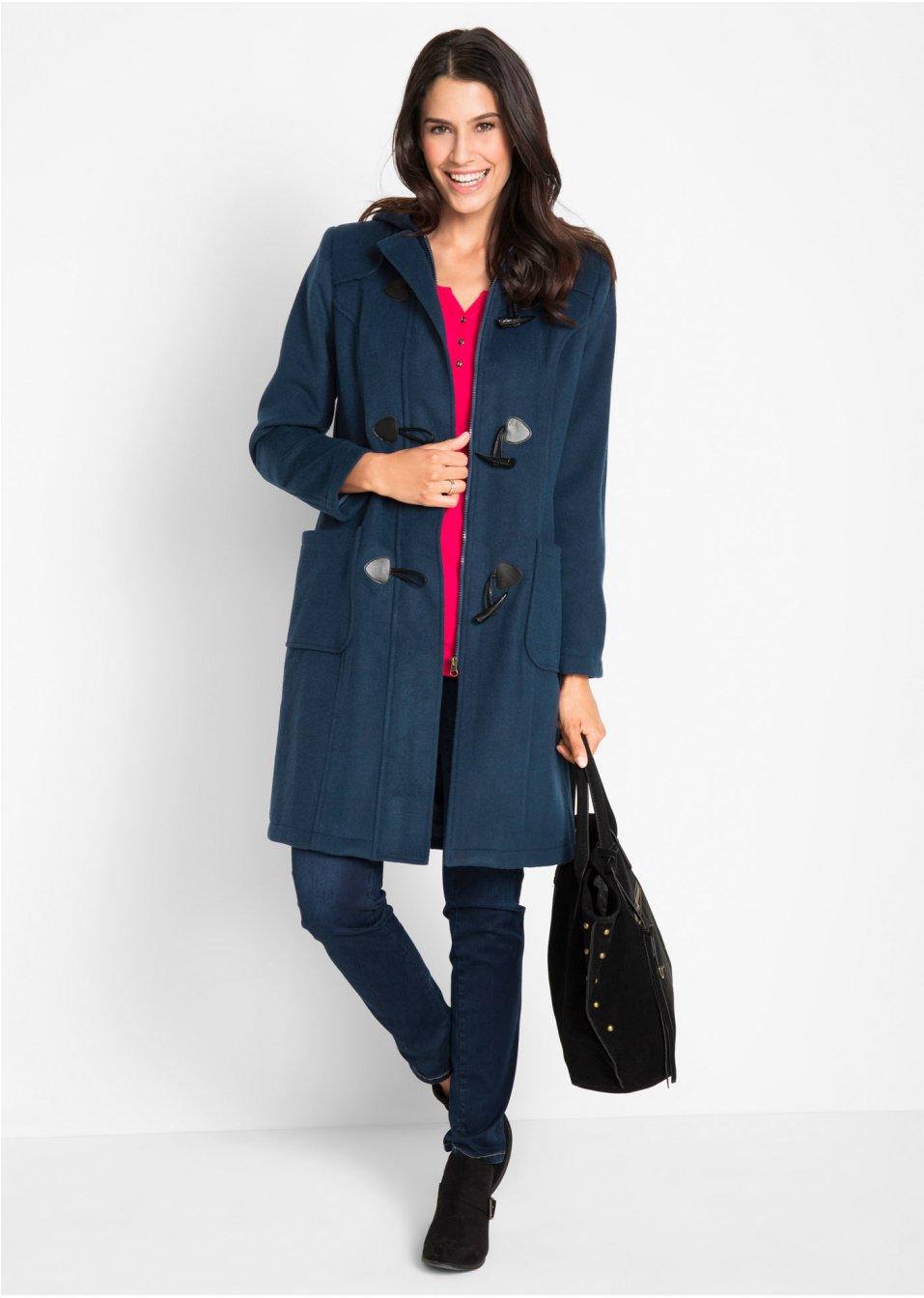 Manteau duffle-coat en laine