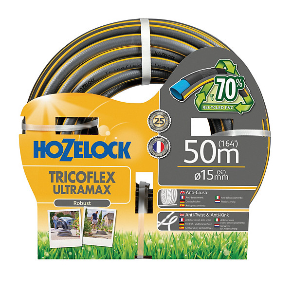 Tuyau arrosage Hozelock Tricoflex Ultramax diam 15 mm L 50 m