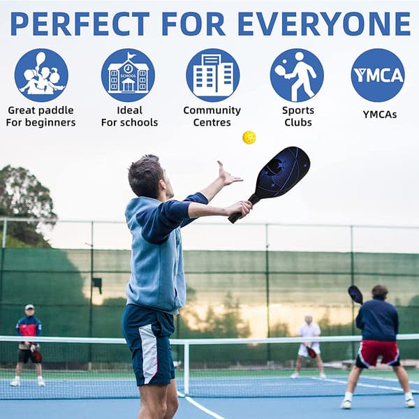 INF Pickleball-sett - glassfiberracketer, baller og bag 1