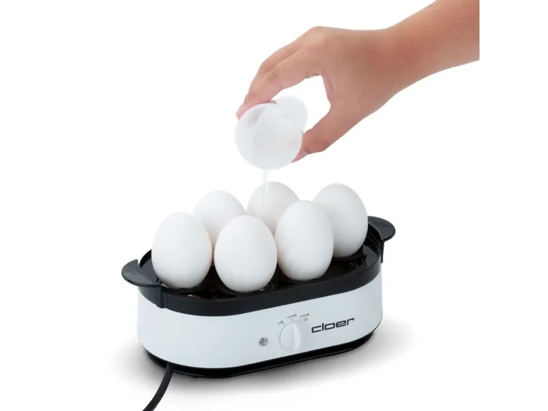 Cloer 6081 - Æggekoger - 350 W - hvid