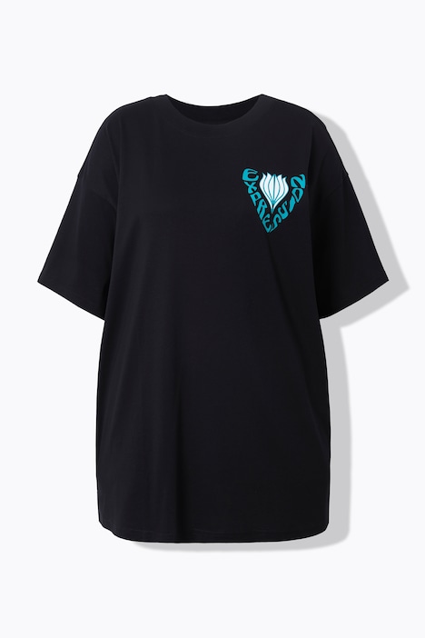 T-Shirt, Oversized, Rückenprint