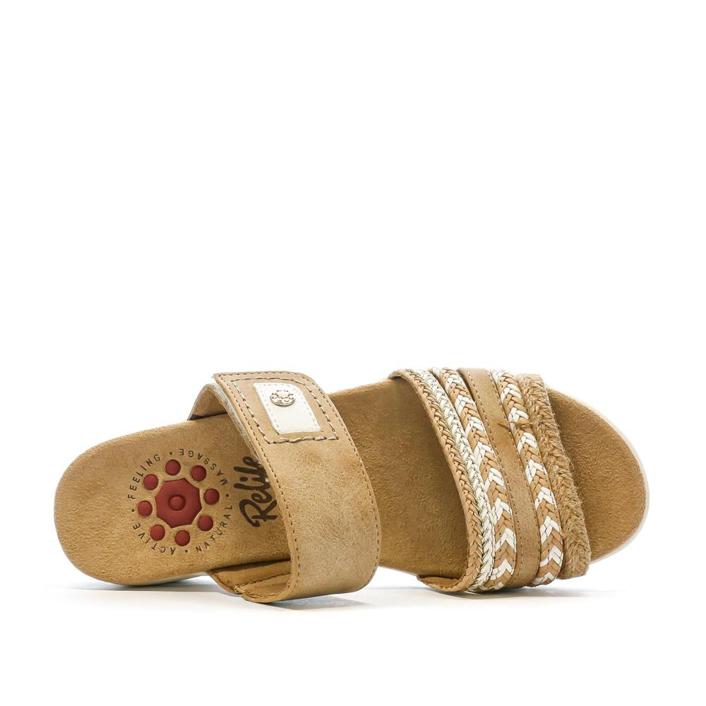 Relife Sandales Marron Femme RELIFE Leane