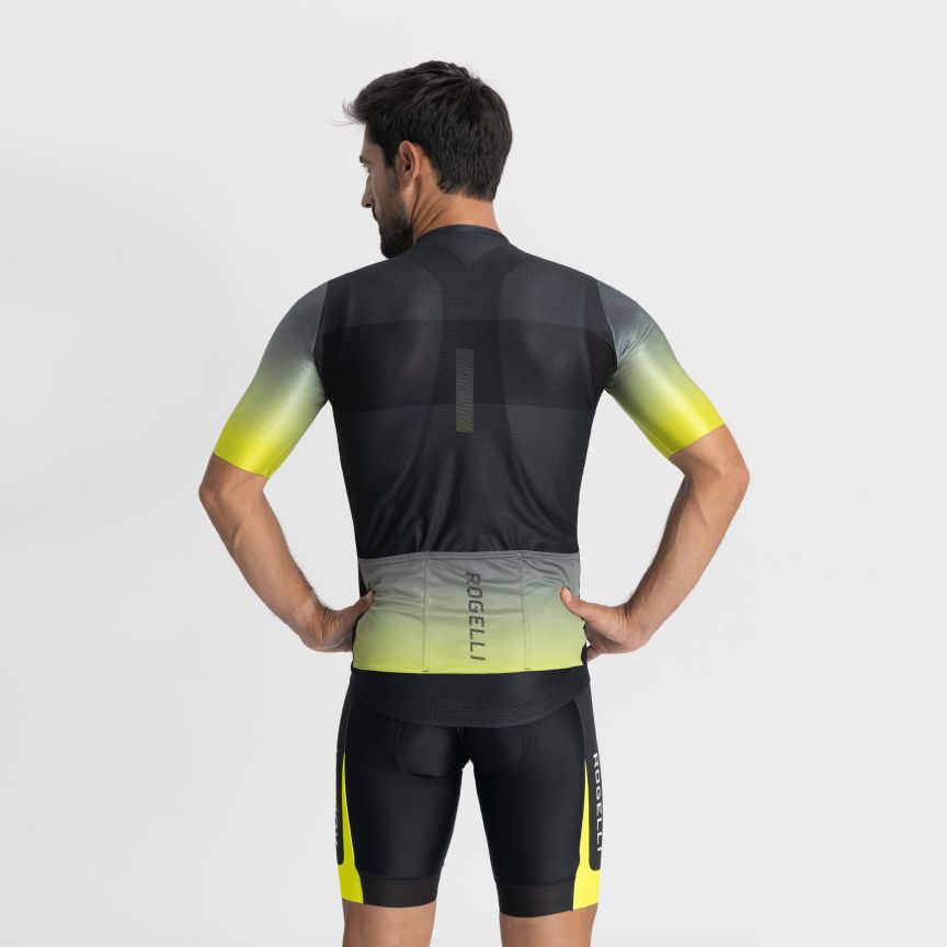 Rogelli Dawn Cykeltrøje Antracit/Gul