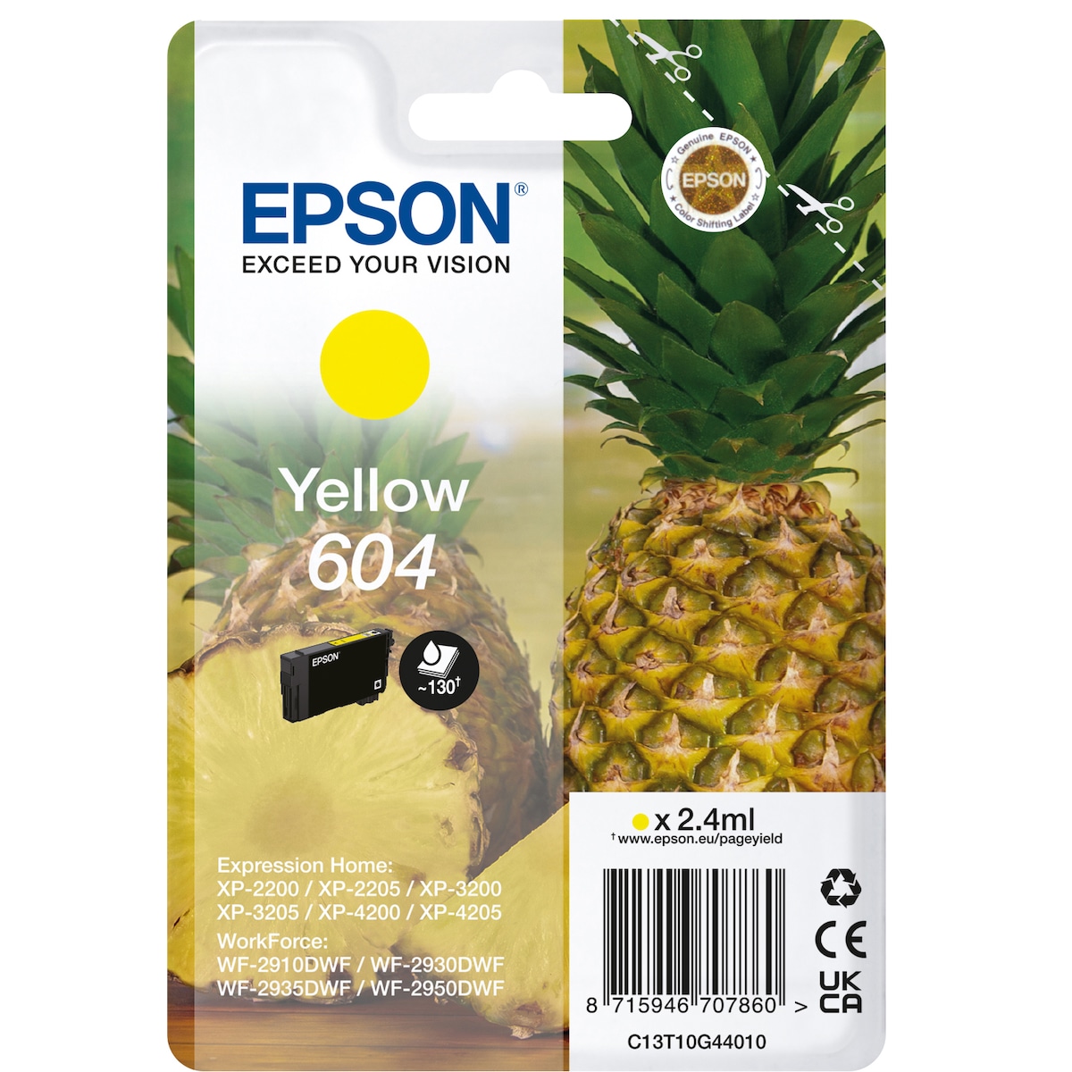 Epson 604 blekkpatron (gul)