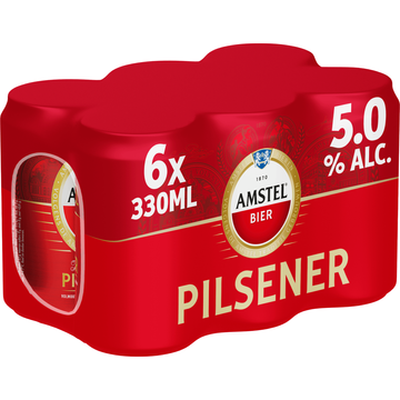 Amstel Pilsener Bier Blik 6 x 330ml