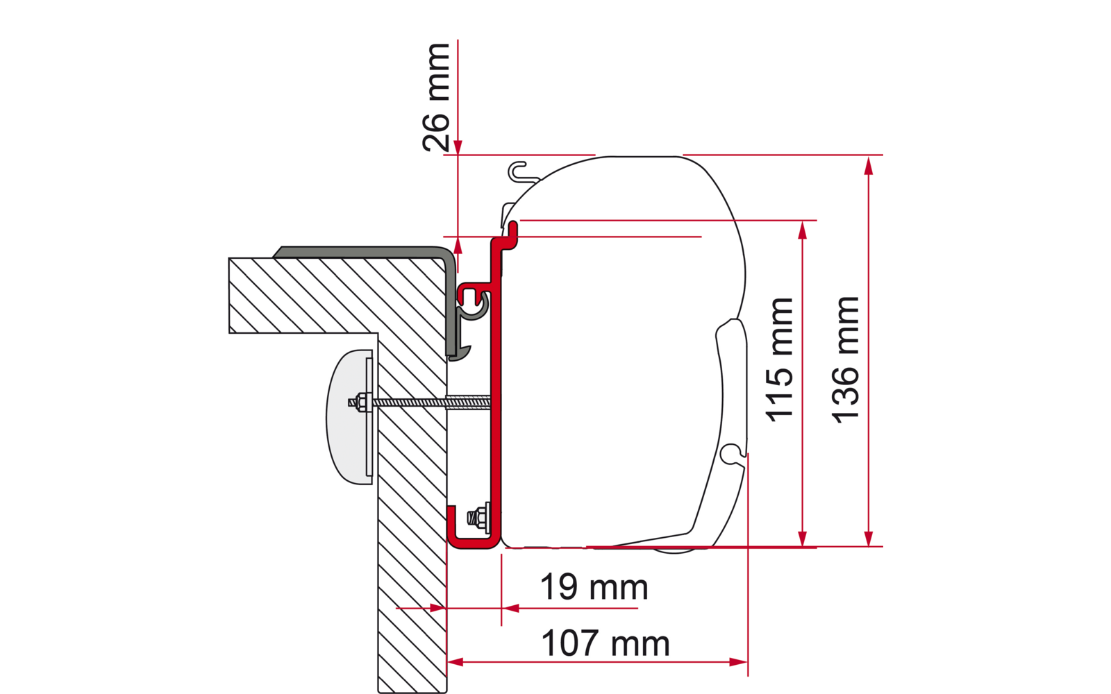 Fiamma Kit Rapido Serie 9 Halterung für F45
