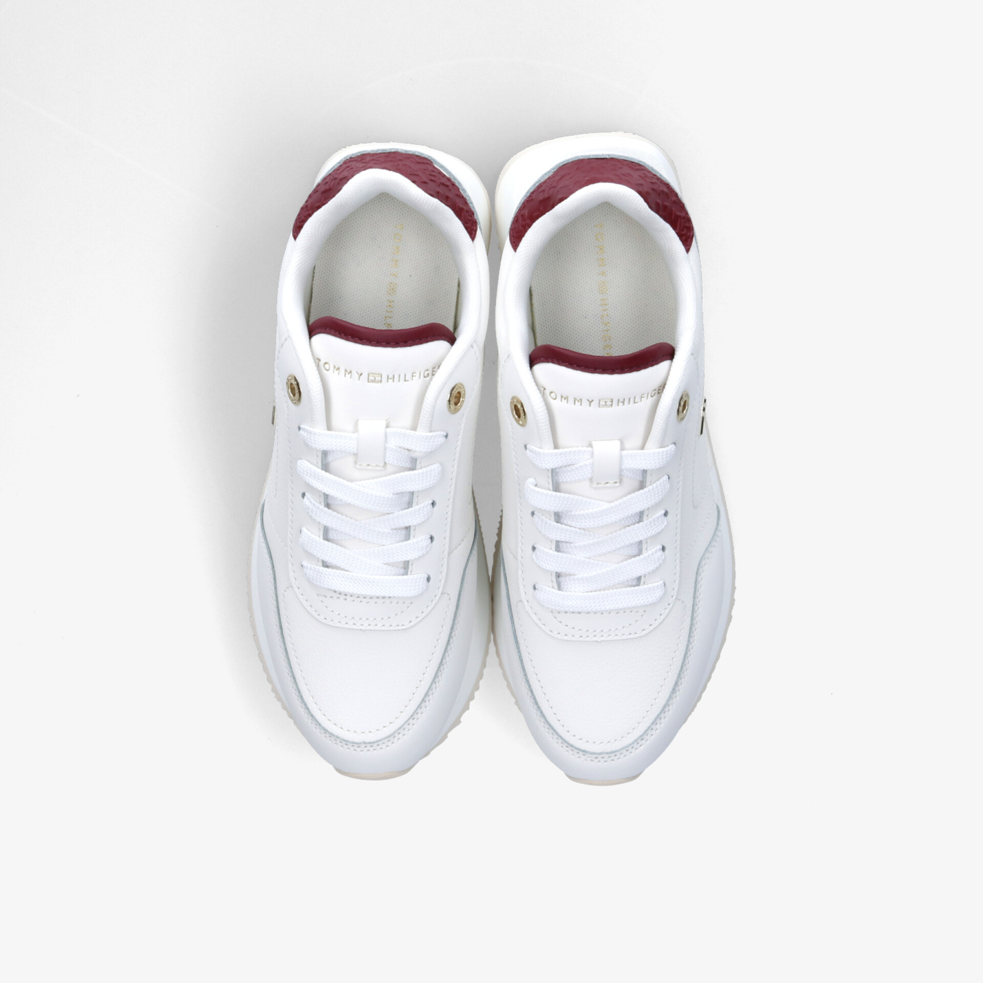 TOMMY HILFIGER Damen Sneaker Low weiß