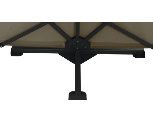 Ben privacyscherm 150 x 280 cm polyester grijs