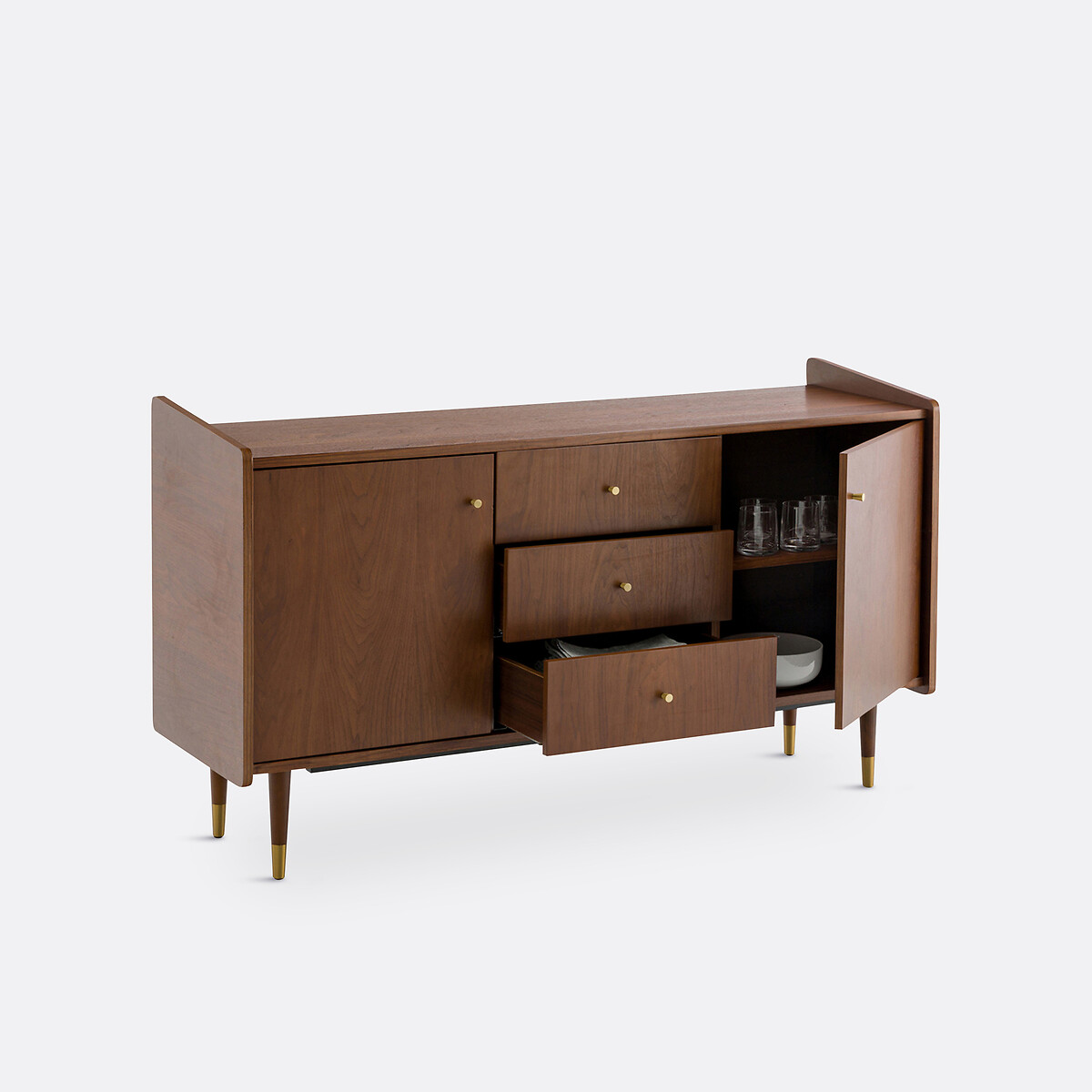 LA REDOUTE INTERIEURS<br>Móvel buffet vintage de nogueira, Ronda