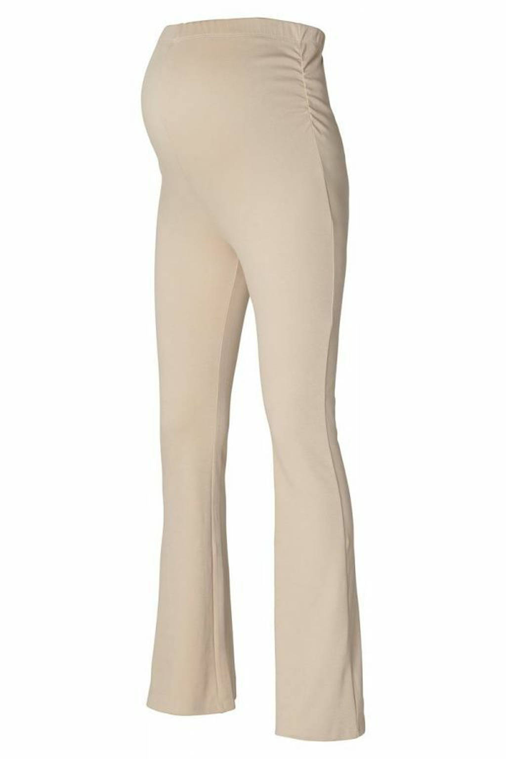 Noppies high waist flared broek Umea beige