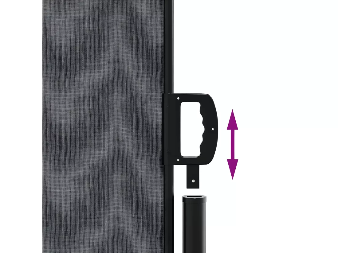 Auvent latéral rétractable anthracite 180x1000 cm