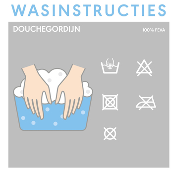 Sealskin douchegordijn leaves 180x200cm groen/wit