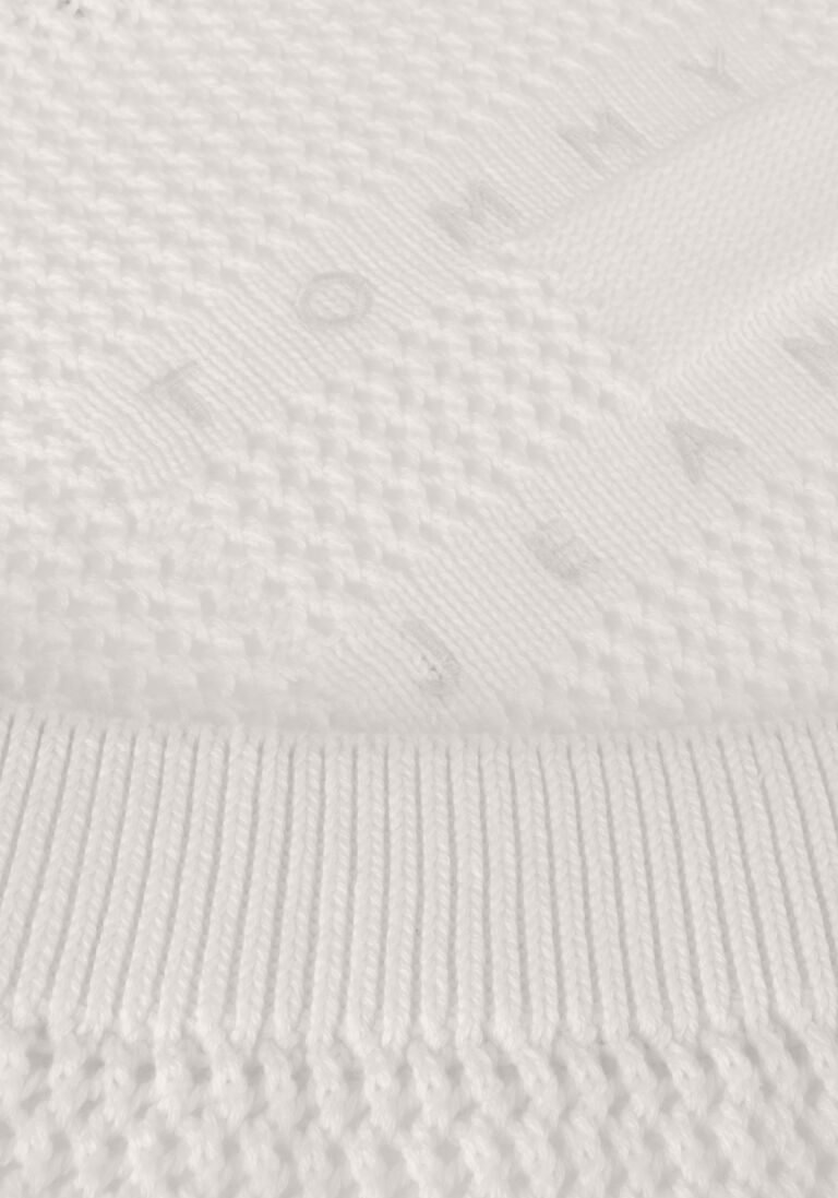 TOMMY JEANS witte tommy jeans trui tjw open stitch flag sweater
