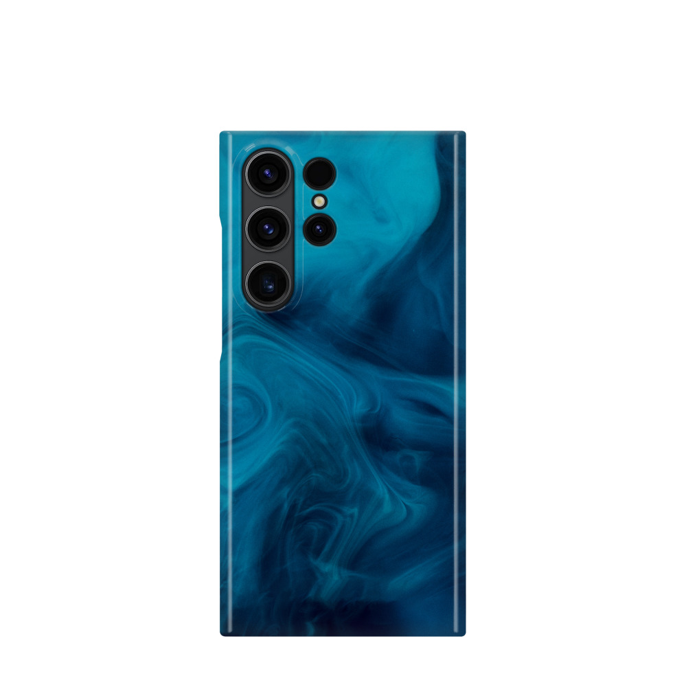 Samsung Galaxy S23 Ultra 5G Kunststoff Hülle Mystic Marmor - Blau