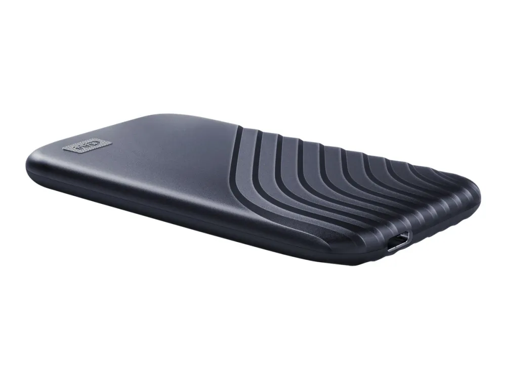 WD My Passport SSD WDBAGF0020BBL - SSD - krypteret - 2 TB - ekstern (bærbar) - USB 3.2 Gen 2 (USB-C stikforbindelse) - 256-bit AES - midnatsblå