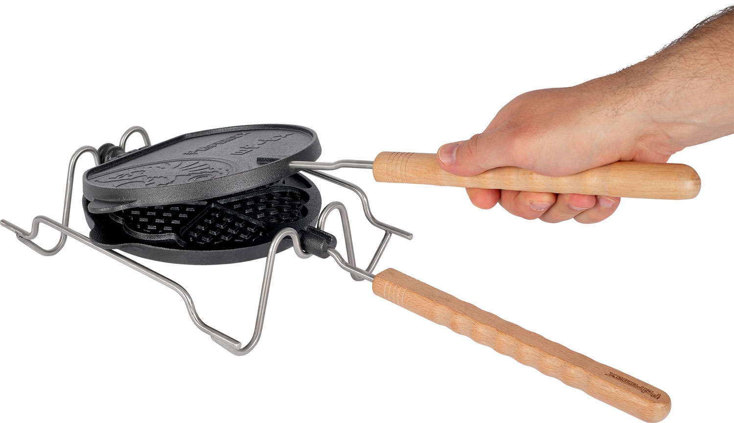 Petromax Gusseisen Wende Waffeleisen inkl. Auflagesstell