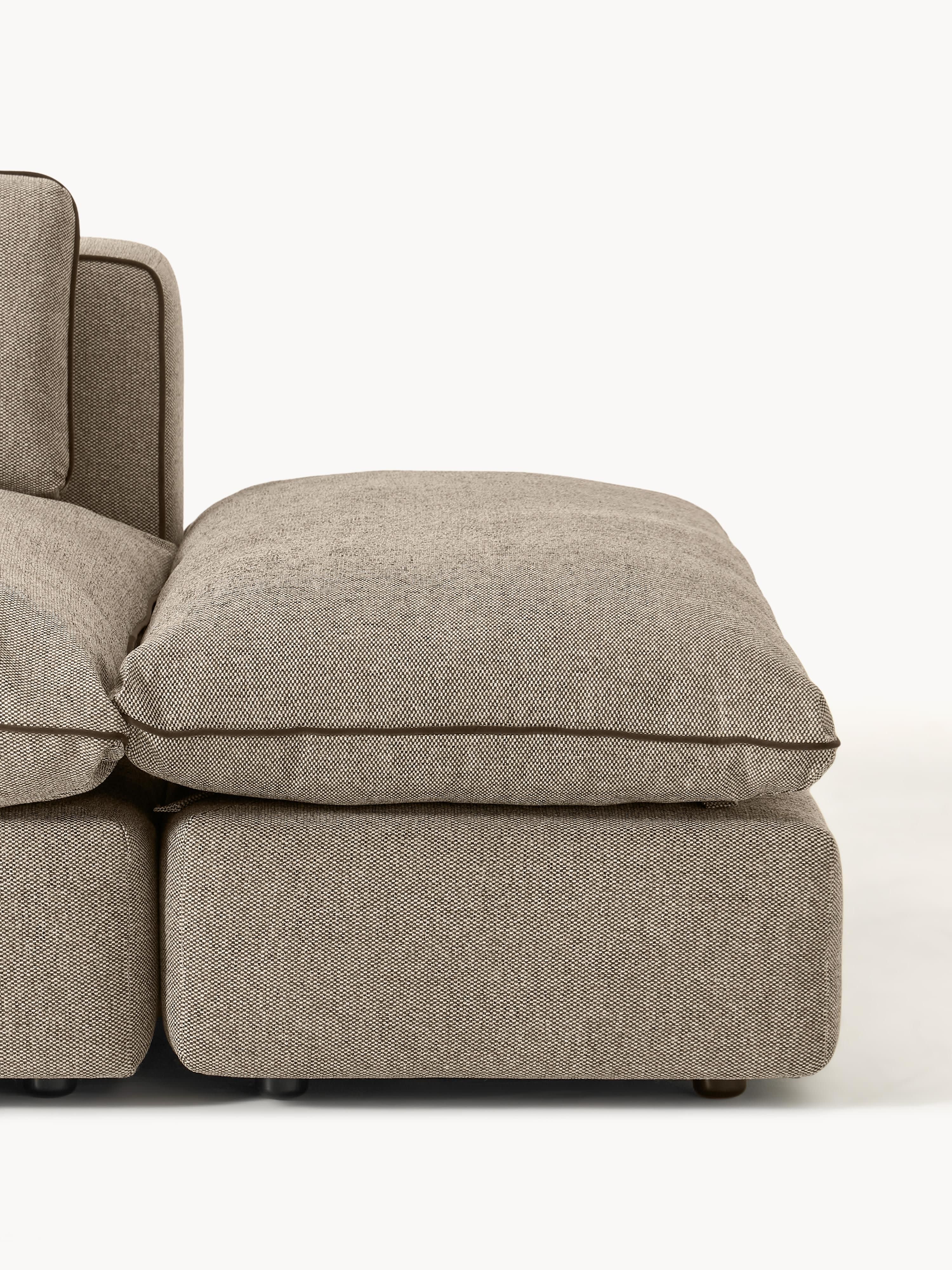 Modulaire XL-bank Felix (3-zits) met poef