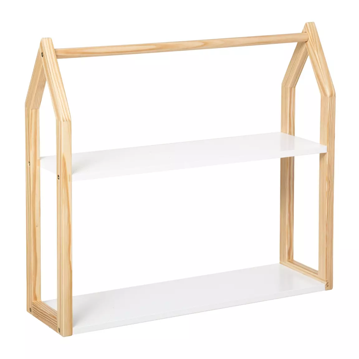 Etagère murale enfant bois (H50,8 cm) Maison Blanche