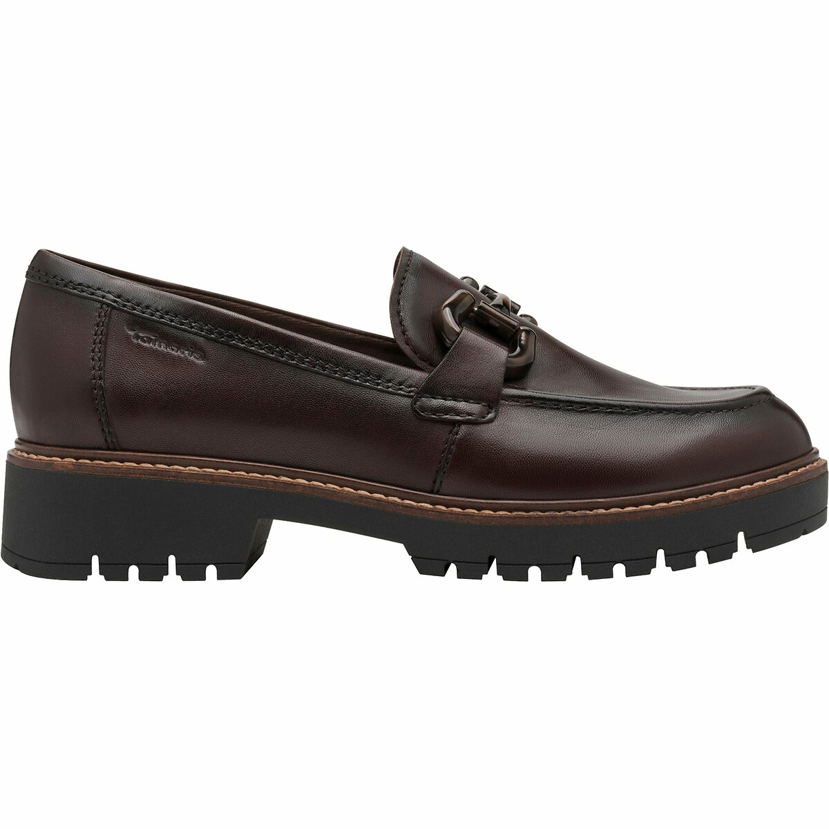 TAMARIS<br>Mocassins em leer