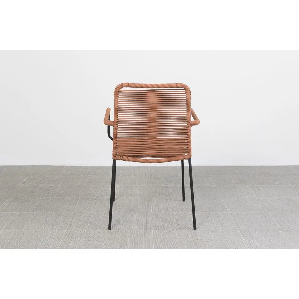 VDG Set van 6 - Denver Rope stapelbare stoel - Terracotta