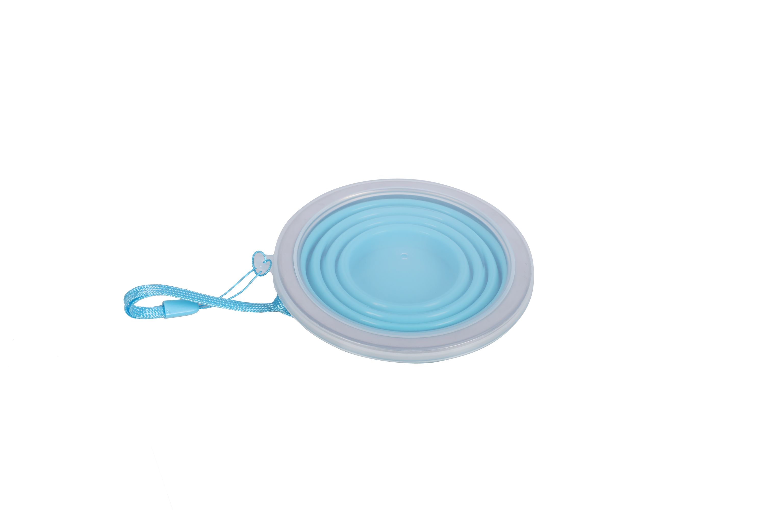 Becher Silikon faltbar blau 270 ml