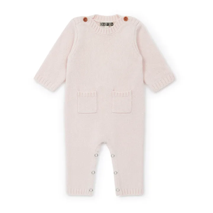 Bonton Combinaison Mérinos | Rose pâle