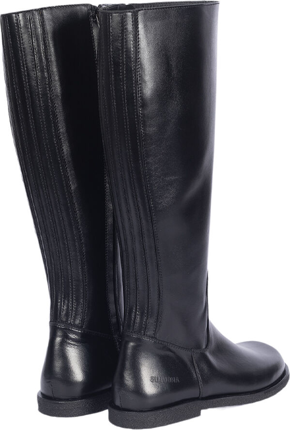 ANGULUS Langskaftet læderstøvle med rummeli 1604/001 black/black
