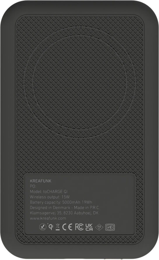 Kreafunk toCHARGE QI - Black Sort