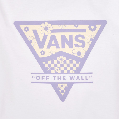 Vans - CHECKER FLORAL TRIANGLE BFF - Blanc / Violet